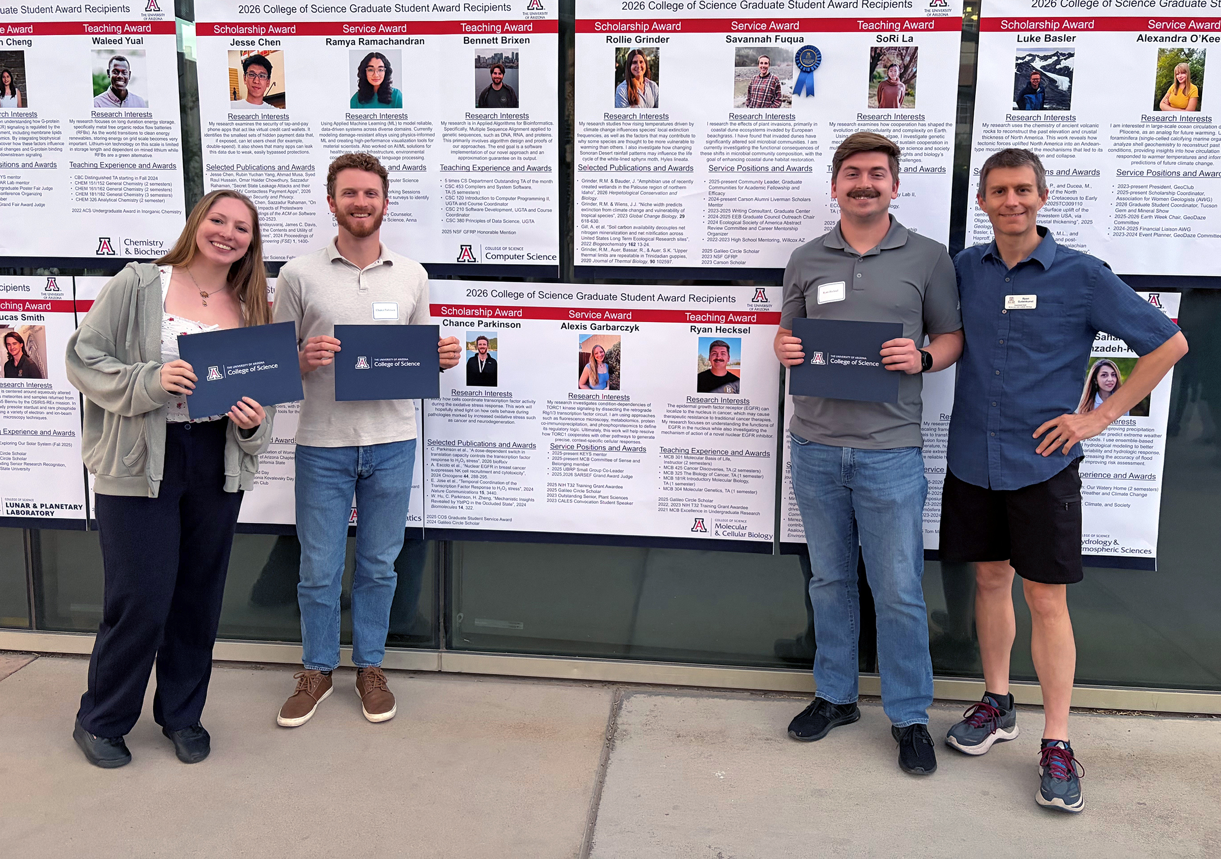 Three MCB students compete in the College of Science Graduate Awards ...